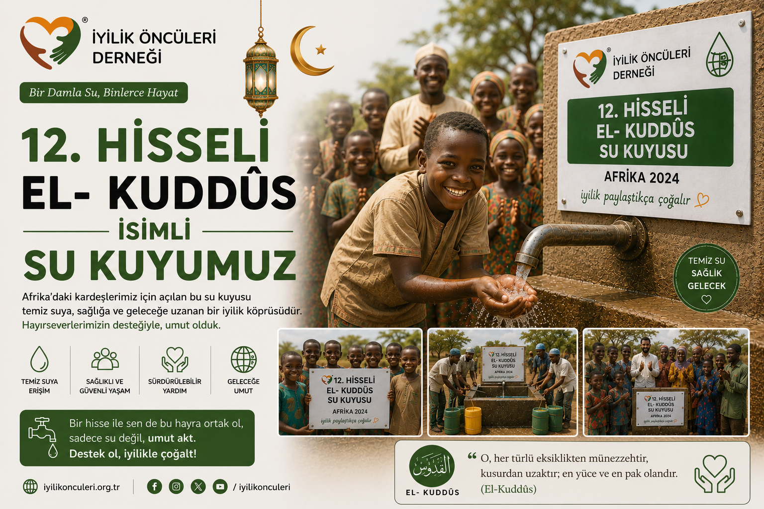 12. Hisseli EL- KUDDÛS isimli su kuyumuz